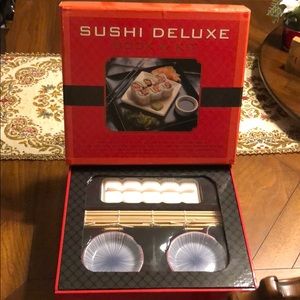 Sushi Deluxe Kit & Book All In One Cooking Set NIB